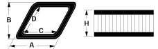 Parallelogram Air Filter